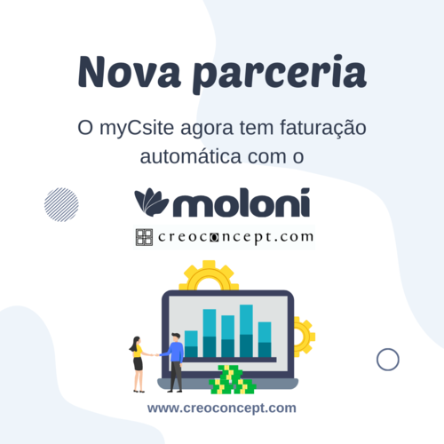 New myCsite partnership with Moloni invoicing